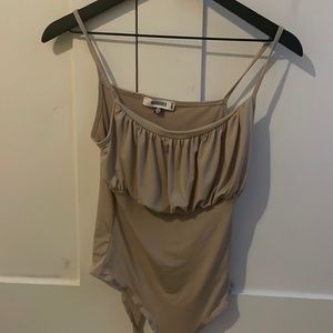 Tan misguided bodysuit